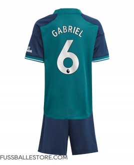 Günstige Arsenal Gabriel Magalhaes #6 3rd trikot Kinder 2023-24 Kurzarm (+ Kurze Hosen)